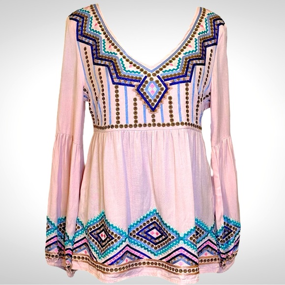 Boston Proper Embroidered Top - Picture 9 of 14